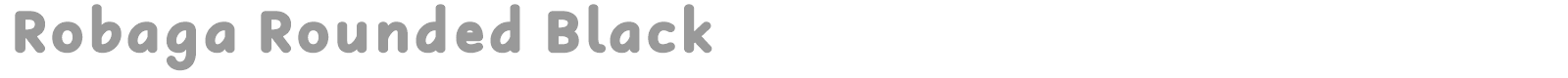Robaga Rounded font preview